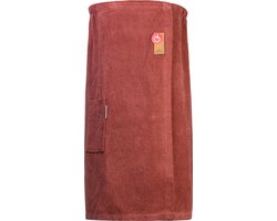 ARTG® Towelzz - Sauna Kilt - Dames - met Klittenband - Donker Rose - Old Pink - ( Borstomvang tot 150 cm )