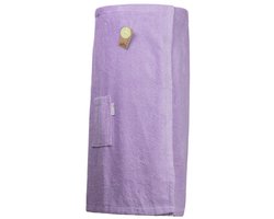 ARTG® Towelzz - Sauna Kilt - Dames - met klittenband - Licht Paars - Light Purple - (tot 135 cm heupomvang)