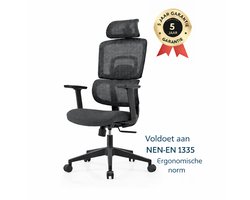 ArtGlobal® Ergonomische bureaustoel - verstelbaar - lendensteun - 125° kantelbaar