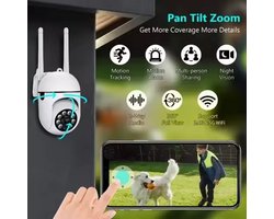 ARTHANE Babyfoon Met Camera En App - Babyfoon - Beveiligingscamera - 1080P HD - Wifi - Baby monitor - 360 Graden - Nachtvisie - Bewegingsdetectie - Terugspreekfunctie - Tweerichtingscommunicatie