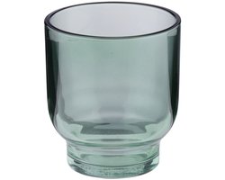 Arti Casa Kandelaar Set van 1 Theelichthouder - Glas - Rond - Modern Design - Diameter 9 cm x Hoogte 10 cm - Bruin, Licht Groen, Licht Grijs en Roze - 2 Jaar Garantie