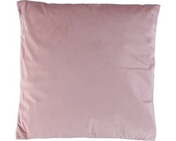 Arti Casa Sierkussen - Binnenkussen 45x45 cm - Velvet Kussen met Kussensloop - Wasmachinebestendig - Woondecoratie Woonkamer en Slaapkamer - Roze
