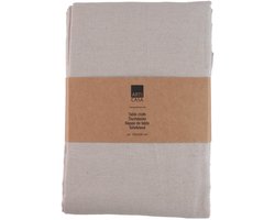 Arti Casa Tafelkleed 150x240 cm - Tafelkleed - Tafelkleed Materiaal Mix Polyester Katoen - Tafelkleed voor Eettafel - Effen Design - Beige