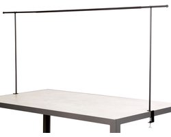 Arti Casa Tafelstang - Decoratieframe - met Klemmen - voor Bloemen, Ballonnen, Lampjes en Planten - Trouwboog - Metaal - Zwart