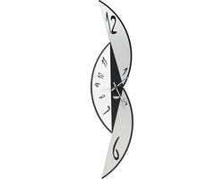 Arti e Mestieri Collectie – Handgemaakt – Wandklok Italiaanse Design Scherp zwart/wit - 88 cm