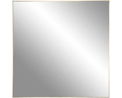 Artichok Defne Wandspiegel - Vierkant - Metalen Rand - Hal - Spiegel - Woonkamer - Minimalistisch Design - Goud - 60 x 60 cm