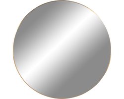 Artichok Eveline Wandspiegel Rond - met Gouden Lijst - aan de Muur - S[iegel - Hal - Woonkamer - Minimalistisch Design - Goud - Ø 100 cm