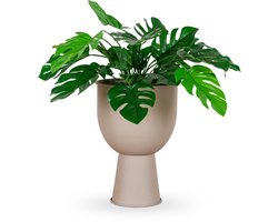 Artichok Fenna bloempot op voet - beige