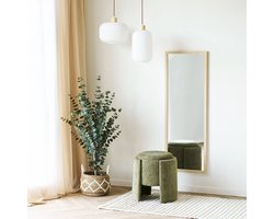 Artichok Joke Wandspiegel- Houten Lijst - Grote Spiegel - Woonkamer - Slaapkamer - Landelijk - Scandinavisch - 110 x 45 cm