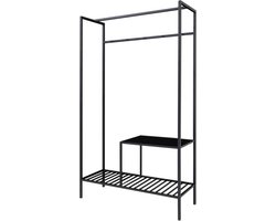 Artichok Karen metalen kledingrek zwart - 170 x 101 cm