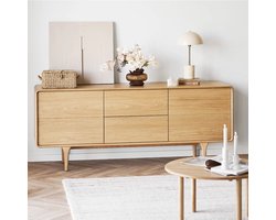 Artichok Mels Sideboard Naturel - Eikenhout - Scandinavisch - TV Kast - 180 x 75 cm