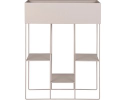 Artichok Pepijn Plantenbak Beige - Metaal - Staande Plantenstandaard