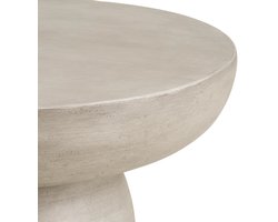 Artichok Tycho Fiberclay Salontafel Grijs - Betonlook - Binnen en buiten - Ø70 x 40 cm