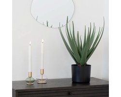 Artichok Wieke Kandelaar Goud - Set Van 2 - Glas - Kaarsenstandaard - Kaarsenhouder