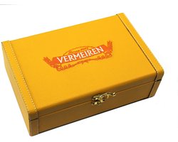 Artisanale speculoos mix Vermeiren in kwalitatief lederen kistje