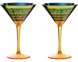 Artland set van 2 cocktail glazen uit de serie Fiesta 30 CL