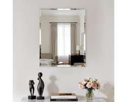 Artloge Rechthoekige Wandspiegel - Frameloos Ontwerp - Spiegelglas met Facetrand - 40x50cm
