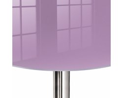 ArtPrintCave Lichtpaars Glazen Tafelblad fi70 cm - Tafelblad Rond - Paars Tafelblad Glas - Achtergronden en patronen Glazen Eettafel