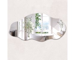 ArtPrintCave Wandspiegel - Asymmetrische Spiegel - 50x100 cm - Inloopkastspiegel – Badkamerspiegel - Toiletspiegel - Spiegel Asymmetrisch - Scandinavische Wandspiegel - Onregelmatige Spiegel