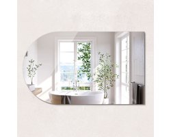 ArtPrintCave Wandspiegel - Boogspiegel - 40x70 cm - Badkamerspiegel - Gangspiegel - Ovale Spiegel - Industriële Wandspiegel - Ovalen Spiegel