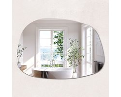 ArtPrintCave Wandspiegel - Spiegel Organisch - 38,2x55,1 cm - Slaapkamerspiegel - Badkamerspiegel - Gang - Kleedkamer - Spiegel Organisch - Scandinavische Wandspiegel - Organische Vorm Spiegel