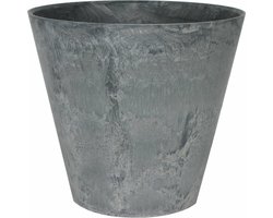 Artstone Bloempot Claire - grijs - D43 x H39 cm - met drainagesysteem - voor binnen en buiten - Artstone