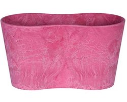 Artstone bloempot Coloured roze 20 cm