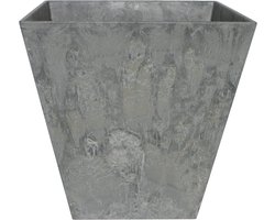 Artstone - Bloempot Ella - 45x45 - Grijs - Bloempot voor binnen en buiten - Milieuvriendelijk - Sterk en licht - Met drainagesysteem
