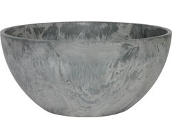 Artstone - Bowl Fiona - 31x15 - Grijs - Bloempot voor binnen en buiten - Milieuvriendelijk - Sterk en licht - Met drainagesysteem