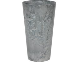 Artstone - Vaas Claire - 28x49 - Grijs - Bloempot voor binnen en buiten - Milieuvriendelijk - Sterk en licht - Met drainagesysteem