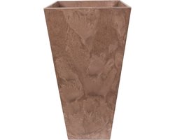 Artstone - Vaas Ella - 35x70 - Oak - Bloempot voor binnen en buiten - Milieuvriendelijk - Sterk en licht - Met drainagesysteem