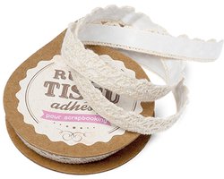 ARTYFETES - Stoffen kanten ivoorkleurig lint