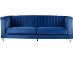 ARVIKA - Driezitsbank - Marineblauw - Fluweel