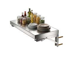 Arvioo‑Vouwbaar‑wandtafel‑50cm‑roestvrij staal‑max 40kg draagvermogen