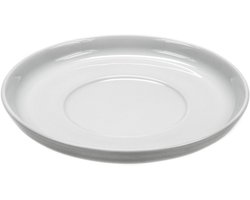 Arzberg Cucina saucer for cafe-au-lait cup 420ml, saucers, under plates, bianca, porcelain, 17cm, 42116-80001-14851