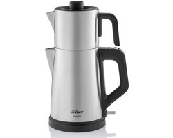 Arzum Deminde Elektrische Theepot AR3129-0600 | Inox - 1.8L + 1.0L - Led-indicator - 360° basis - 1800W