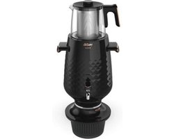 Arzum -Ehlikeyf -Samowar-Semaver-Waterkoker-Theemachine-Theemaker-Zwart-Met Led waarschuwingssysteem