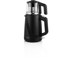 Arzum Jollietea Elektrische Theepot AR3062-0100 | Zwart - 2L + 1L - Led-indicator - 360° basis - 1800W