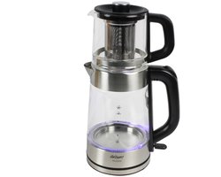 Arzum Tea Clock Elektrische Theepot AR3154-0600 | Glas - 1.7L + 1.0L - 360° basis - 2200W