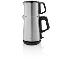 Arzum Teacharm AR3143 Turkse Theemachine | 1,8 + 1L - RVS - Waterkoker & Turkse Theepot