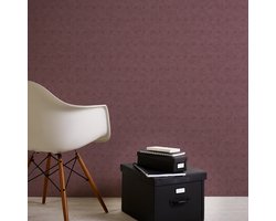 A.S. Création behang figuratief motief metallic en rood - AS-380293 - 53 cm x 10,05 m