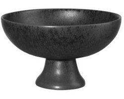 ASA kom op voet, zwart ijzer d. 21 cm, h. 9,5 cm