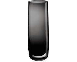 ASA Selection ajana vaas / windlicht, bloemenvaas, decoratieve vaas, glas, glanzend grijs, H 22 cm, 88003009