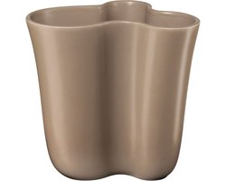 ASA Selection blossom vaas taupe, bloemenvaas, tafelvaas, decoratieve vaas, aardewerk, bruin, H 21,5 cm, 83083208