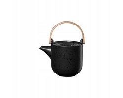 Asa Selection Coppa Kuro Theepot, 600 ml, Zwart, Houtgreep