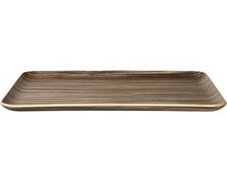 ASA Selection dienblad Wood rechthoekig Ebony, dienblad, hout, bruin, 36 x 28 cm, 53802970