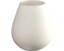 ASA Selection Ease vaas, tafelvaas, decoratieve vaas, bloemenvaas, aardewerk, Soft Shell, H 18 cm, 91033249