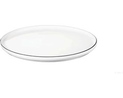 ASA Selection | Gebaks Bord | Oco Ligne Noire | Rond | Porselein | Wit | 14,5CM