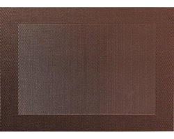 ASA Selection Geweven Rand Placemat -  33 x 46 cm - Bruin