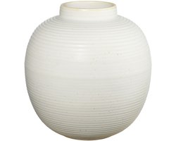 ASA Selection Japandi vaas, tafelvaas, decoratieve vaas, bloemenvaas, aardewerk, Soft Shell, H 22 cm, 73003249